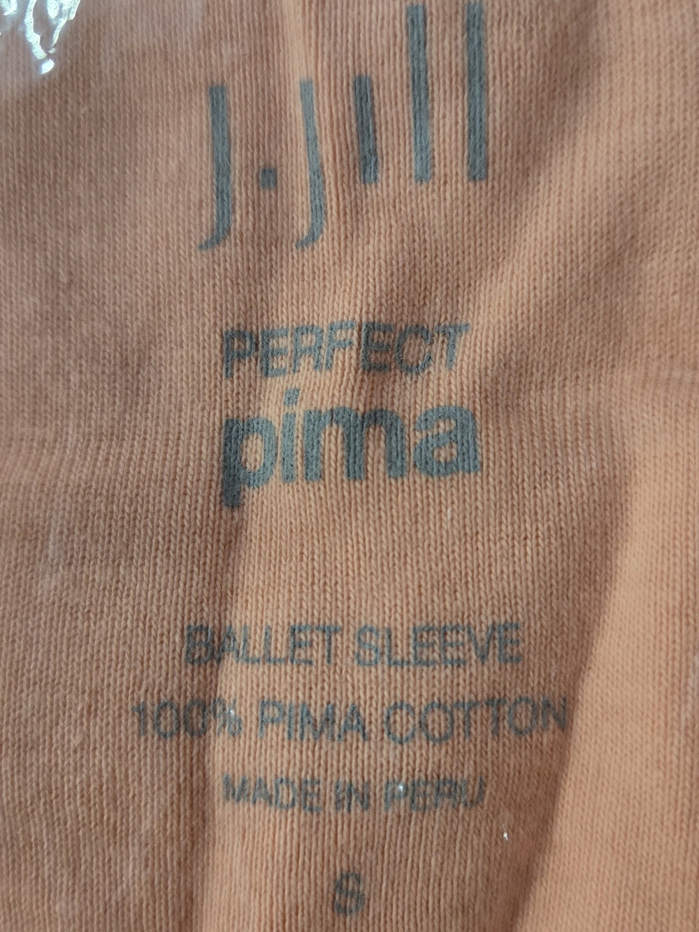 (3) J. Jill Scoop Neck Pima Cotton Ballet Sleeve Shirts Grapefruit-sunshine-oliv - Picture 3 of 10